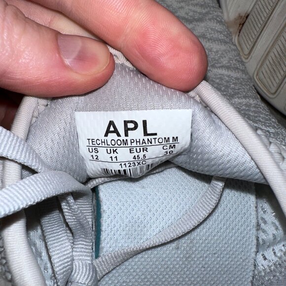 APL Men's TechLoom Phantom Running Sneakers - White - Size 12 - Picture 7 of 7